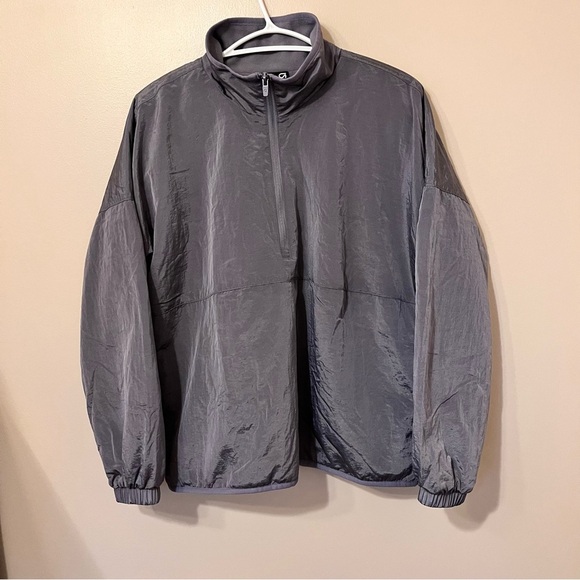 GapFit Fleece-Lined Half-Zip Track Jacket - Picture 2 of 6